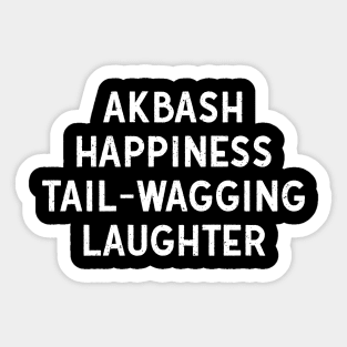 Akbash Happiness Tail-Wagging Laughter Sticker